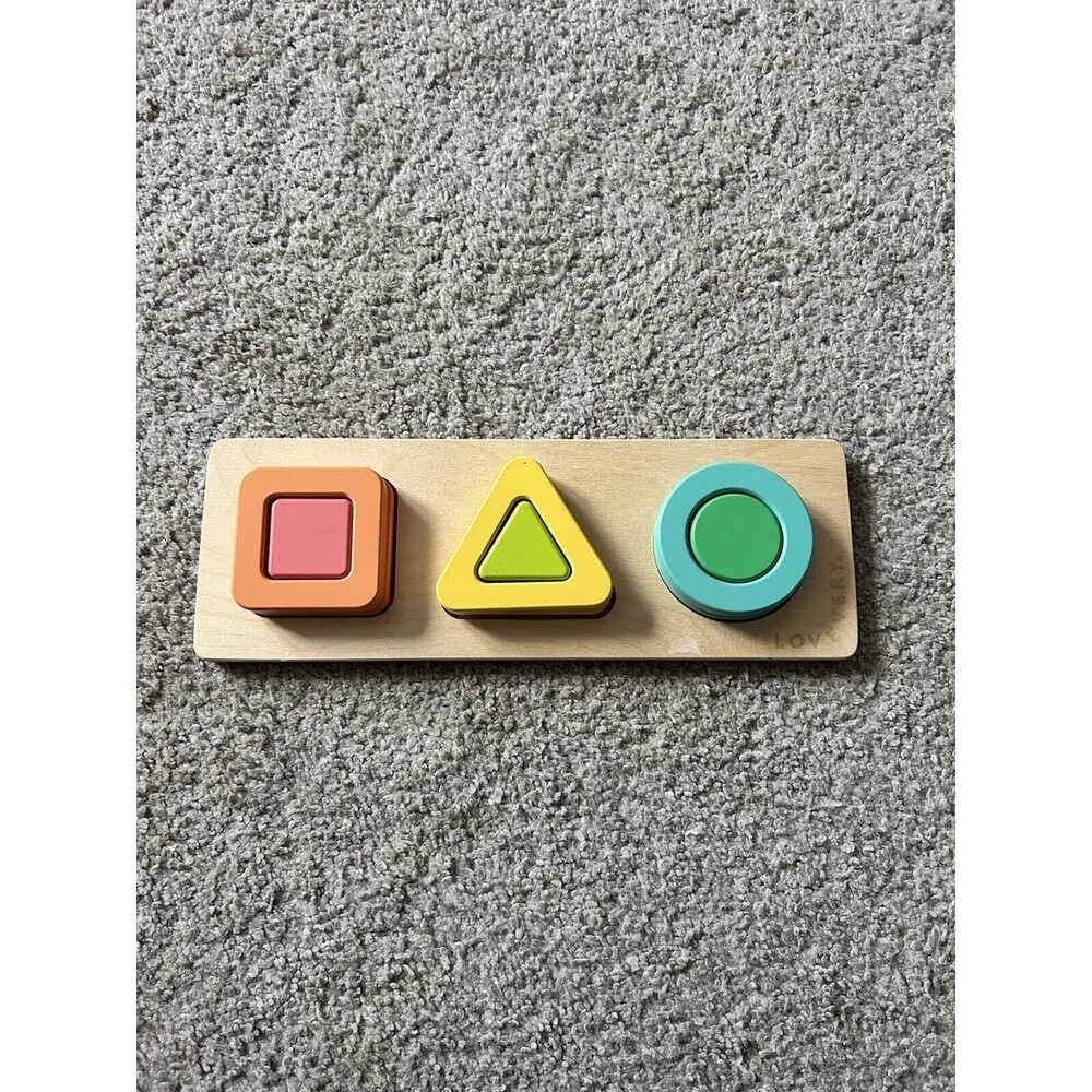 Lovevery Wooden Geo Shapes 3D Puzzle Montessori Toy The Realist